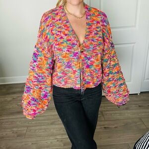 Vibrant Multicolor Knit Sweater